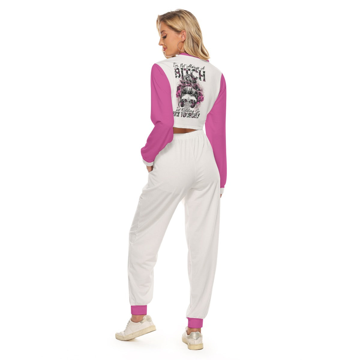 I'm Not Always A Bitch Women's Crop Sweatshirt Suit