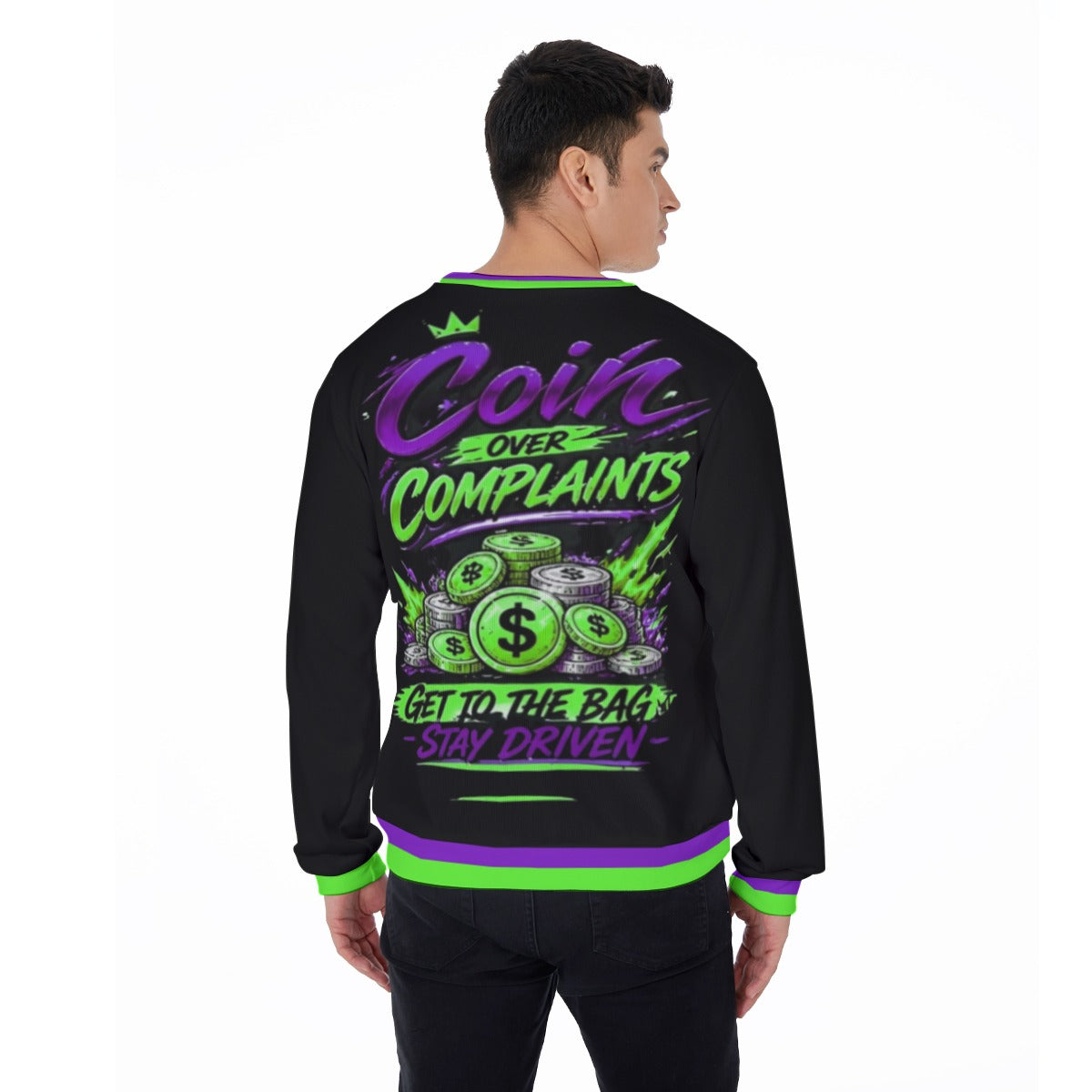 Coins Over Complaints Men's Thicken Sweater