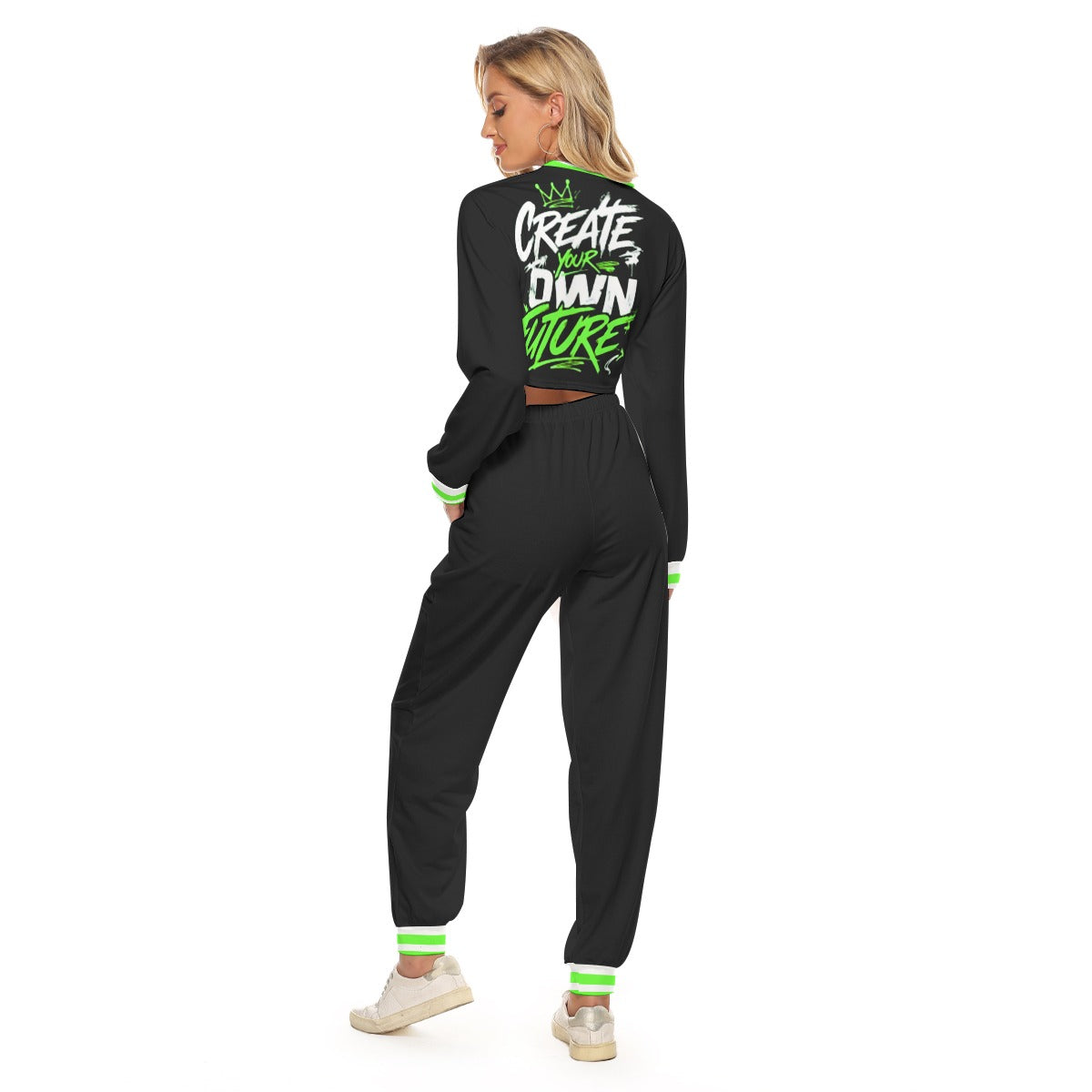 Create Your Own Future Women's Crop Sweatshirt Suit