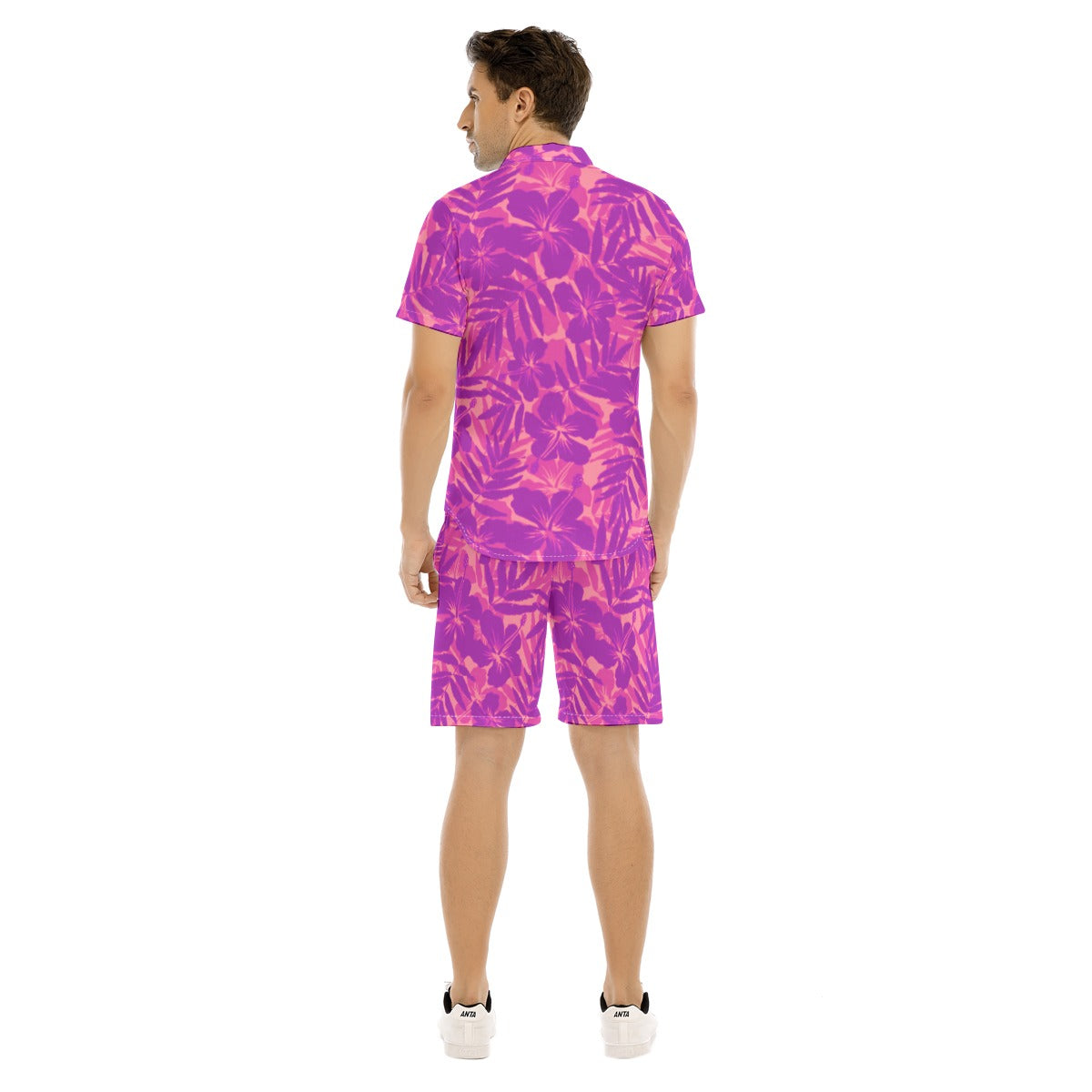 Men's Beach Vibes Short Sleeve Shirt Set