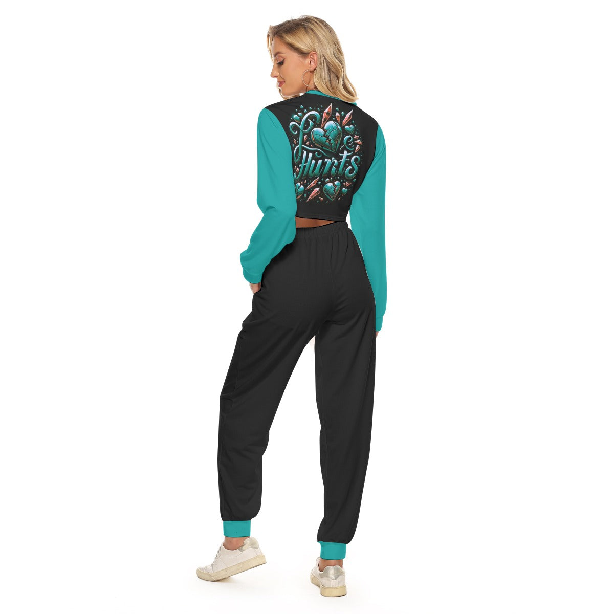 Love Hurts Women's Crop Sweatshirt Suit