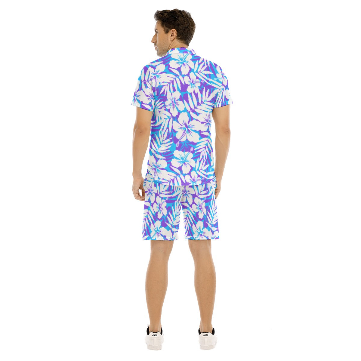 Men's Beach Vibes Short Sleeve Shirt Set