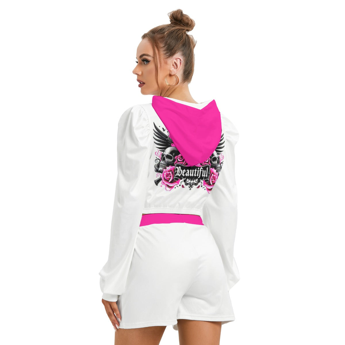 I Am Beautiful Women's Micro Fleece Hoodie And Shorts Set