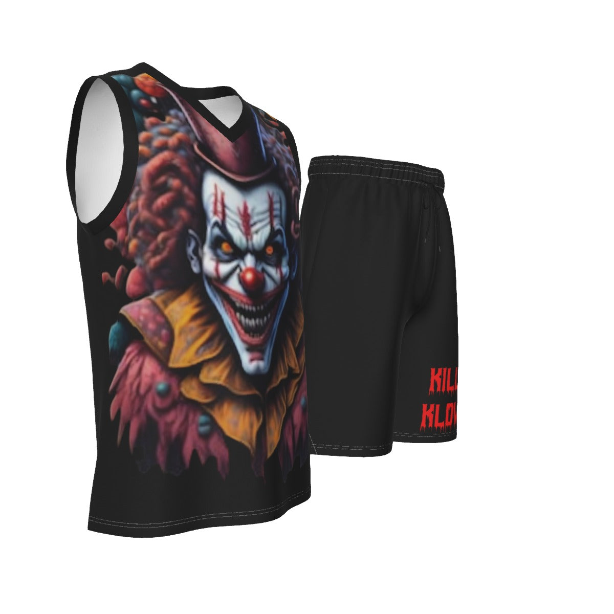 Killer Klowns Men's V Neck Basketball Suit