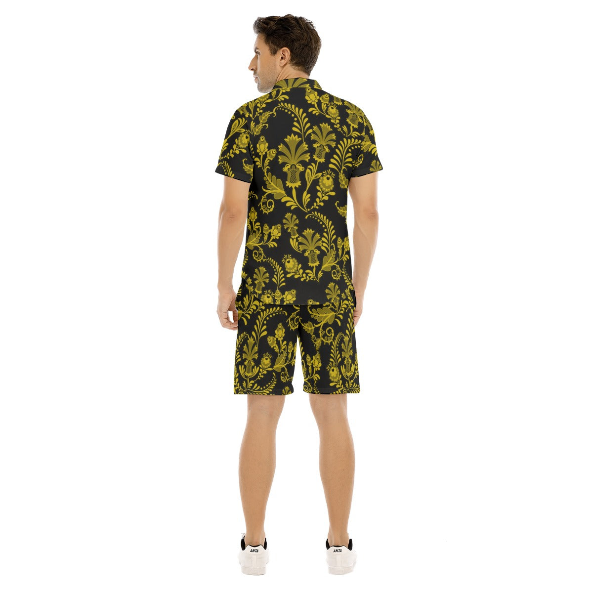 Men's Midnight Bloom Short Sleeve Shirt Set