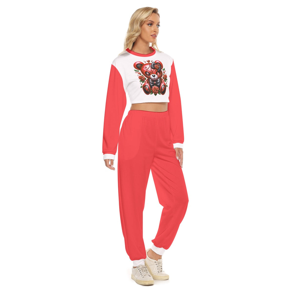 Women's My Cuteness Crop Sweatshirt Suit