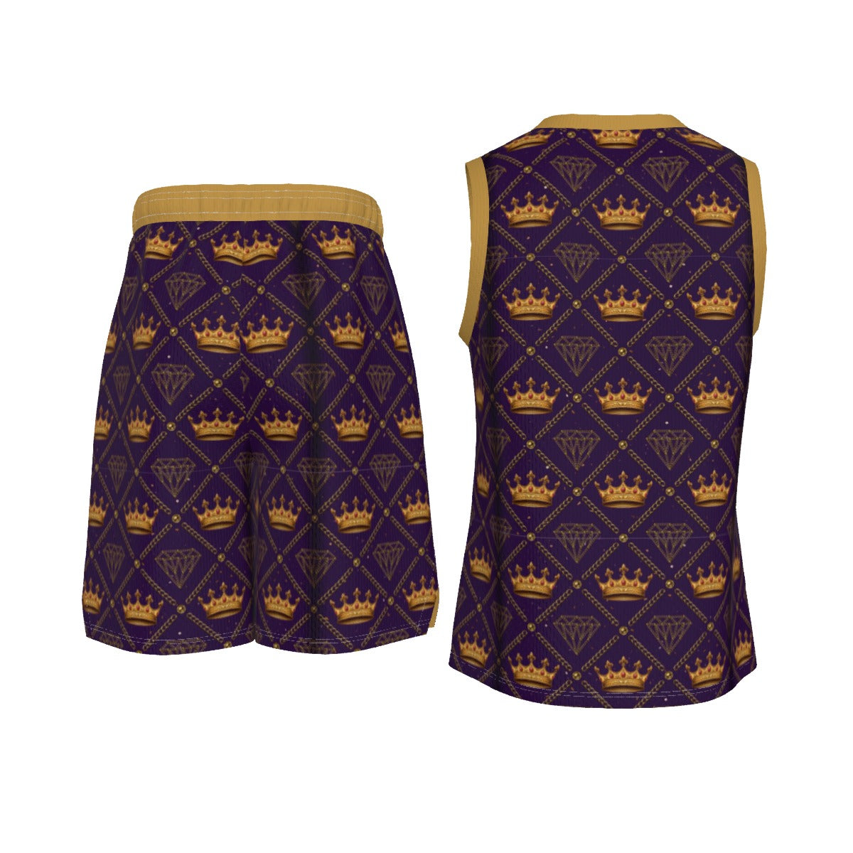 Made Royal Men's V Neck Basketball Suit