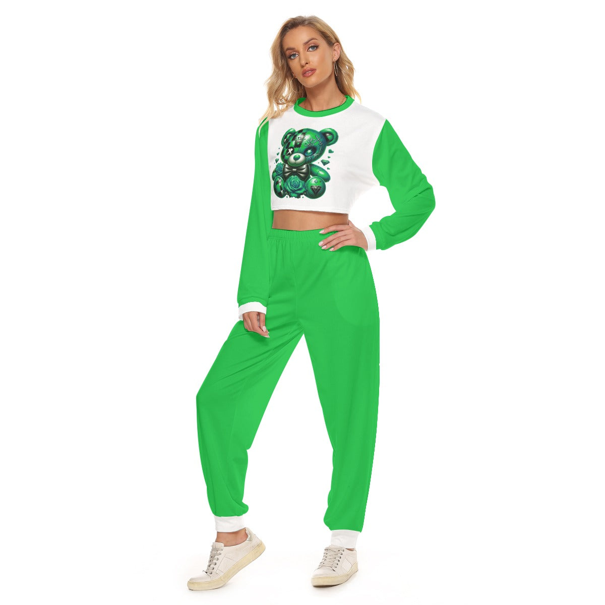 Women's My Cuteness Crop Sweatshirt Suit