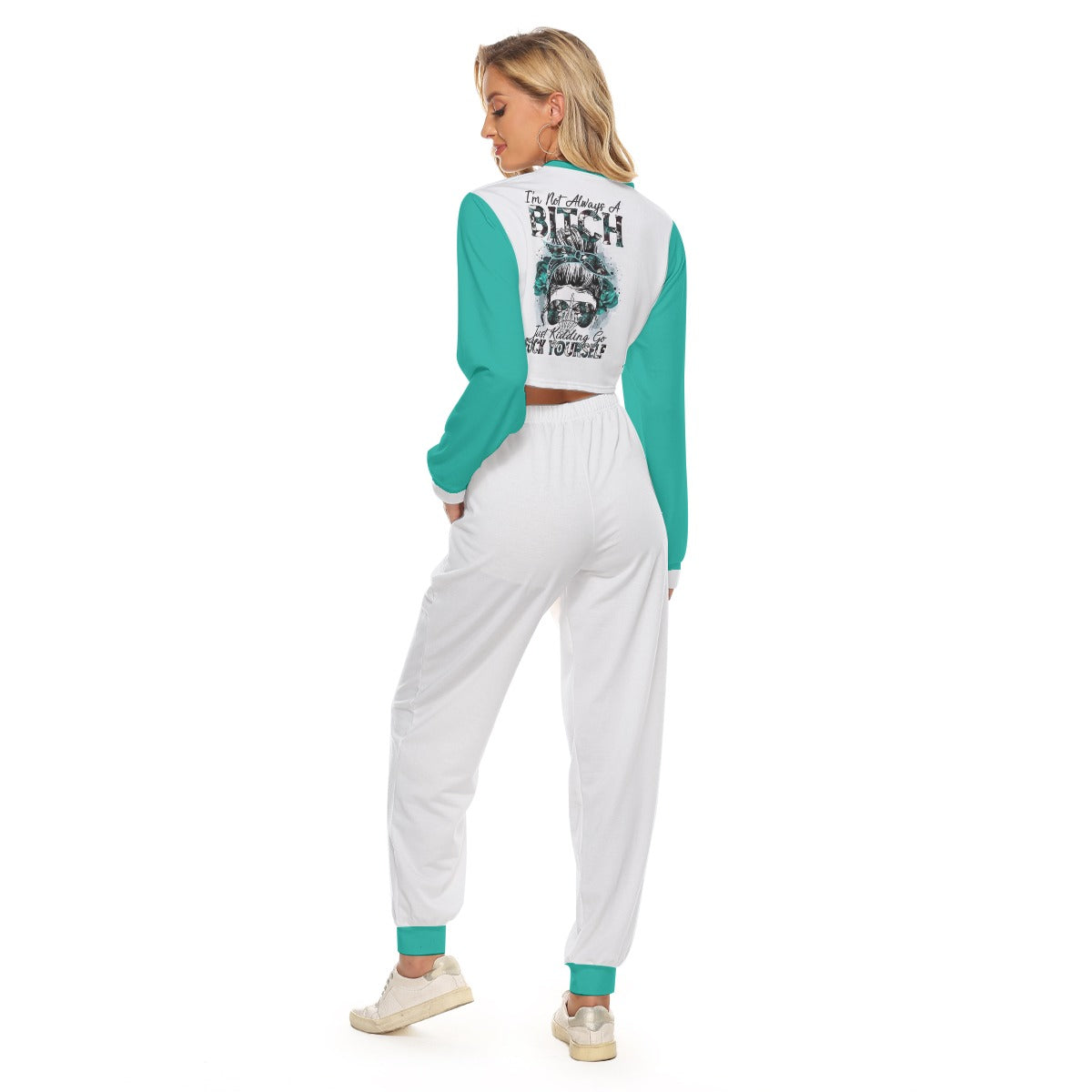 I'm Not Always A Bitch Women's Crop Sweatshirt Suit