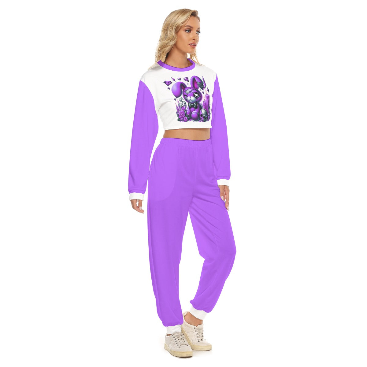 Women's My Cuteness Crop Sweatshirt Suit
