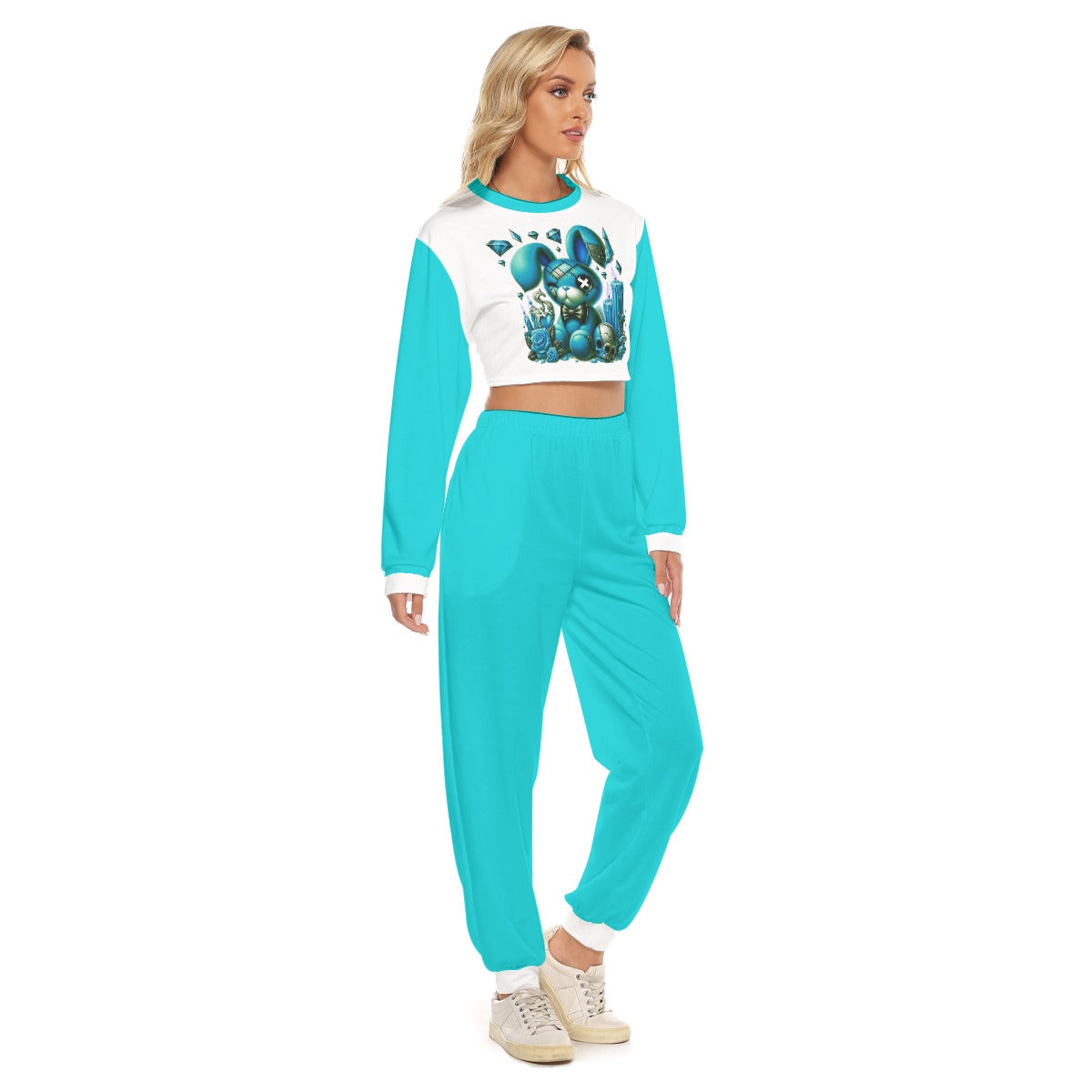 Women's My Cuteness Crop Sweatshirt Suit