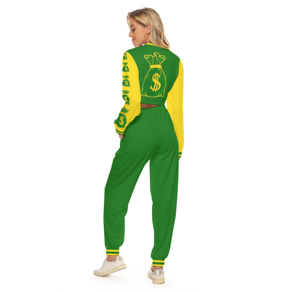 Hustle Or Struggle Women's Crop Sweatshirt Suit