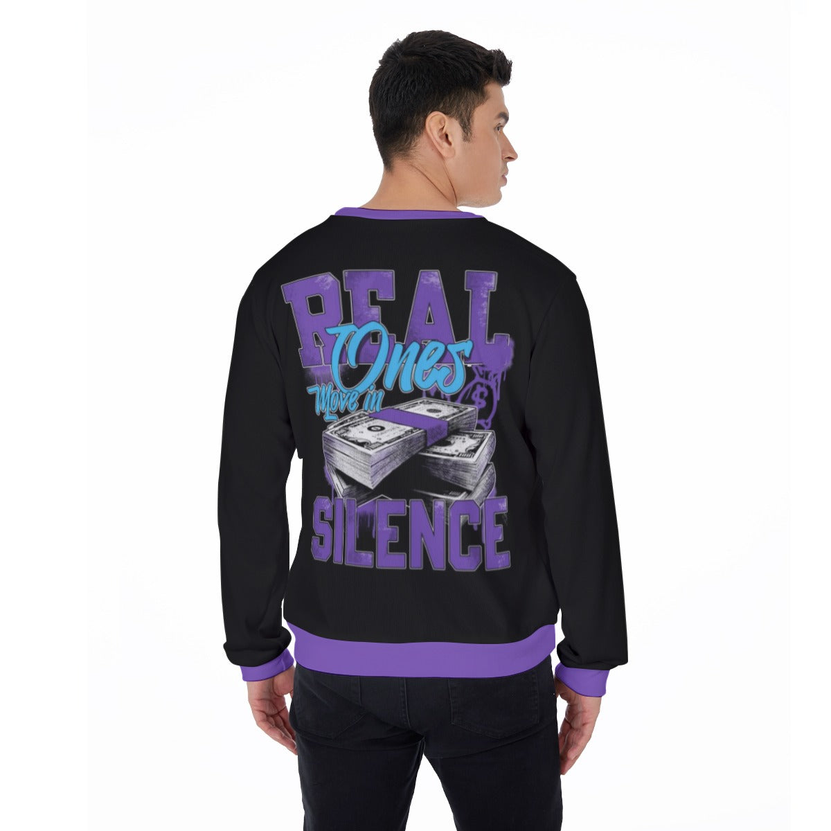 Real Ones Move In Silence Men's Thicken Sweater