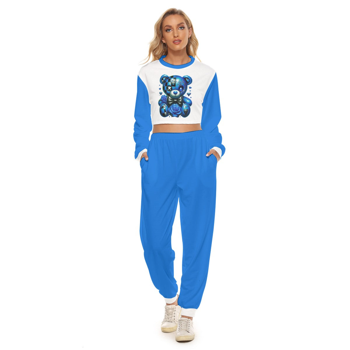 Women's My Cuteness Crop Sweatshirt Suit