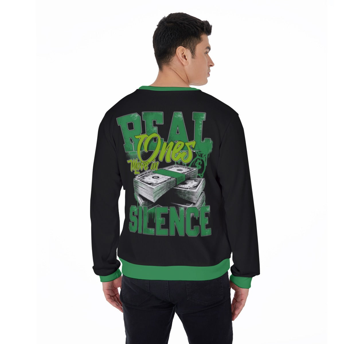 Real Ones Move In Silence Men's Thicken Sweater