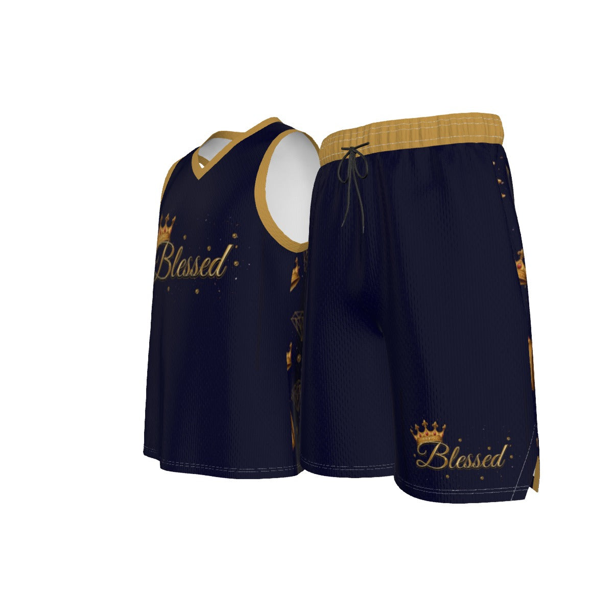 Made Royal Men's V Neck Basketball Suit