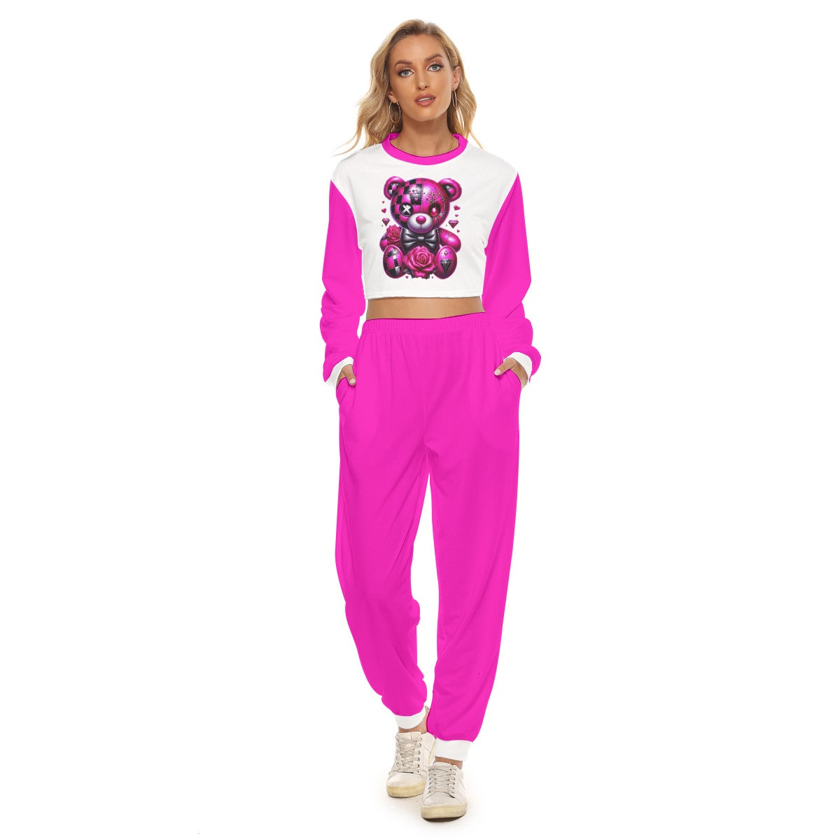 Women's My Cuteness Crop Sweatshirt Suit