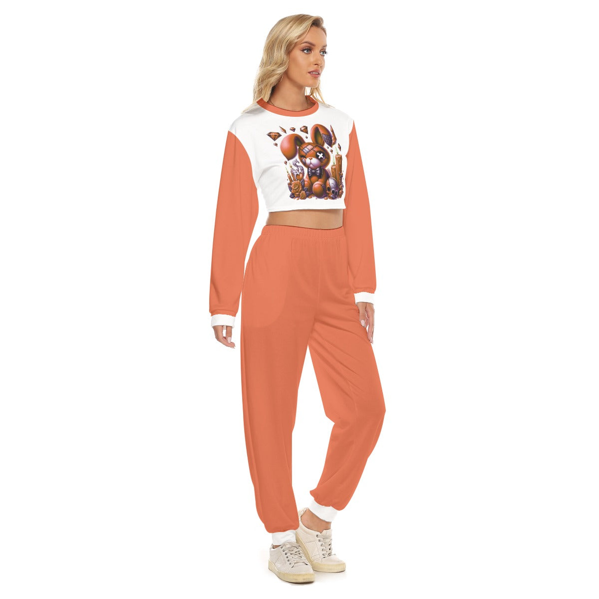 Women's My Cuteness Crop Sweatshirt Suit
