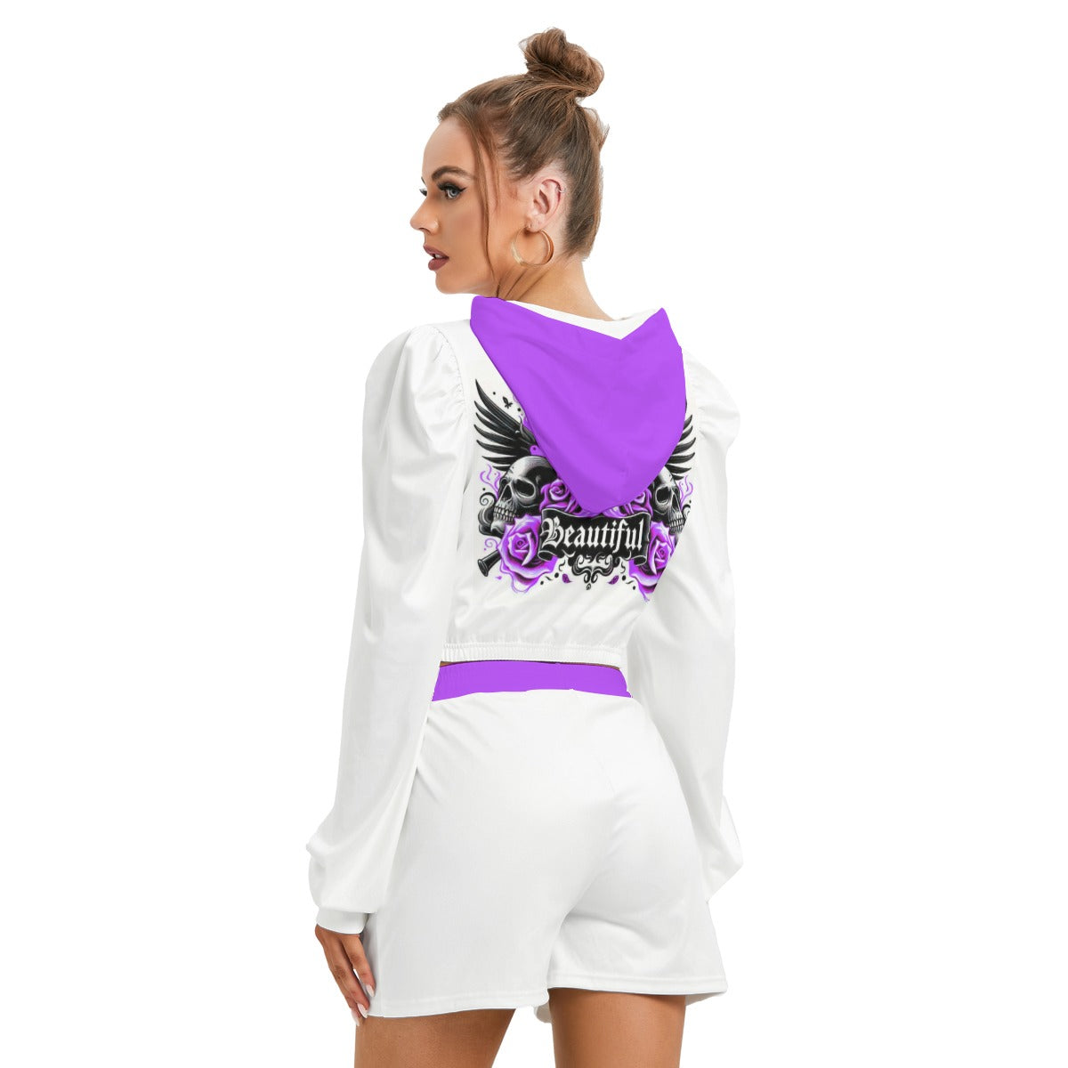 I Am Beautiful Women's Micro Fleece Hoodie And Shorts Set