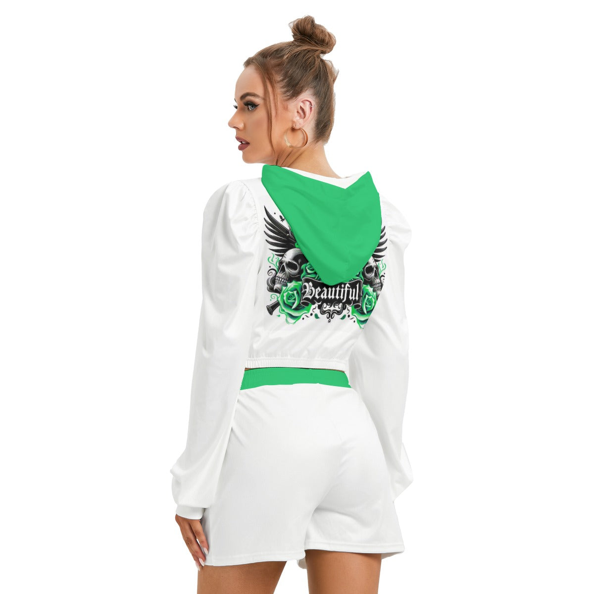I Am Beautiful Women's Micro Fleece Hoodie And Shorts Set