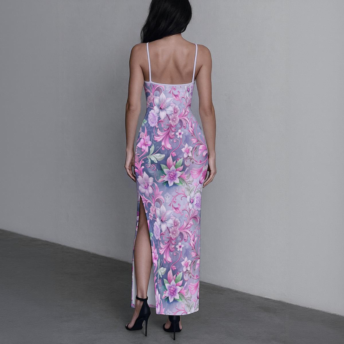 Women's Beatiful Garden Long Dress With Slit