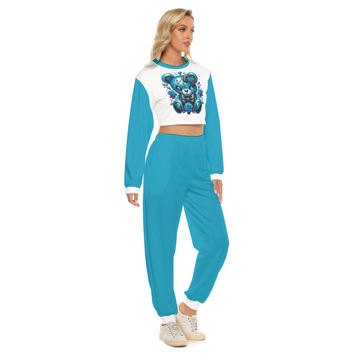 Women's My Cuteness Crop Sweatshirt Suit