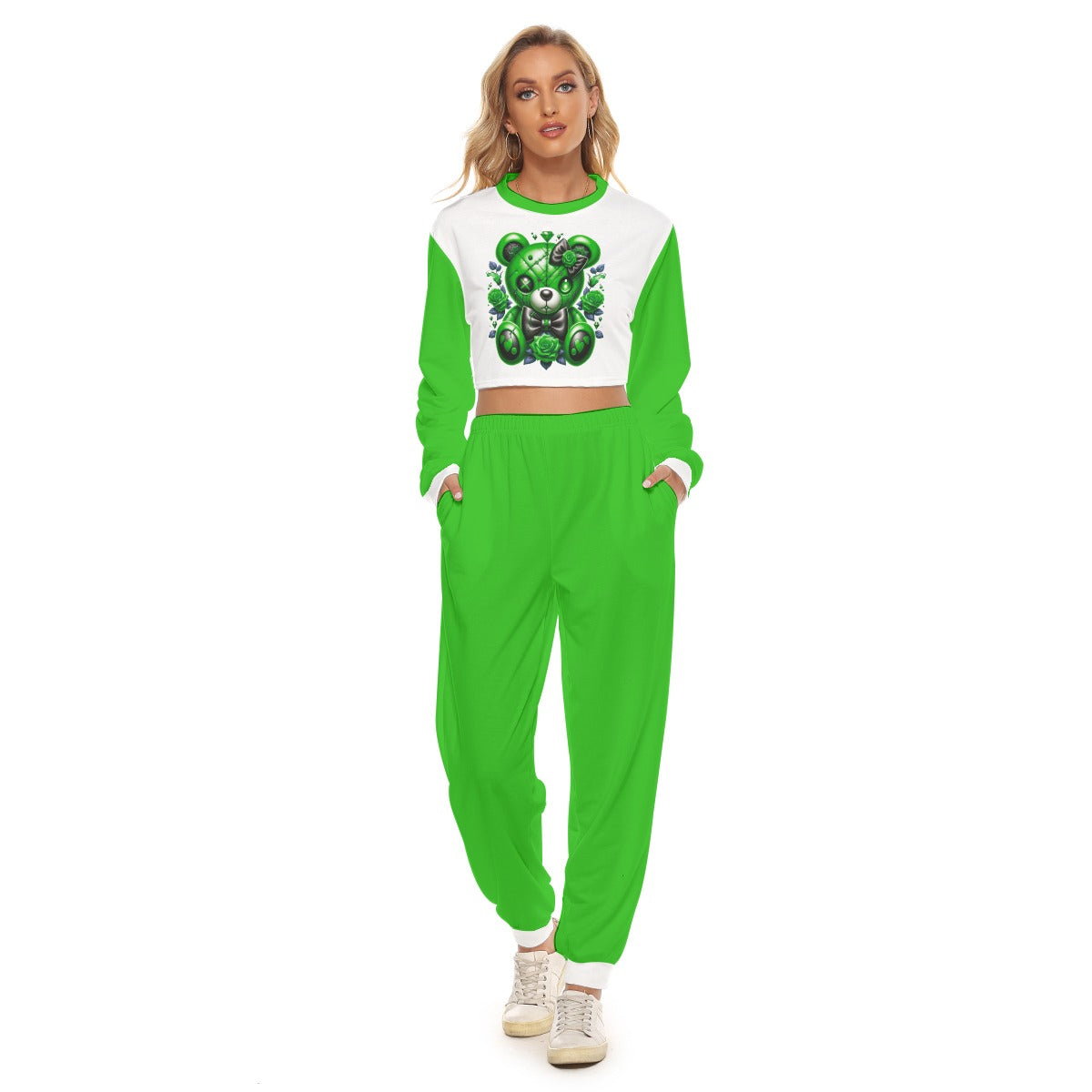 Women's My Cuteness Crop Sweatshirt Suit