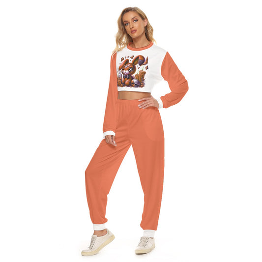 Women's My Cuteness Crop Sweatshirt Suit