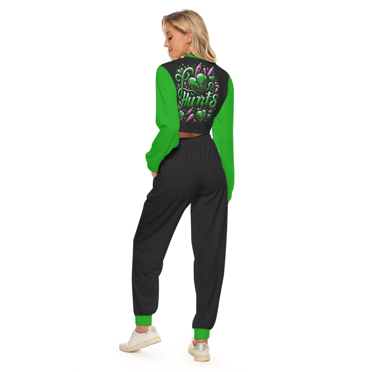 Love Hurts Women's Crop Sweatshirt Suit