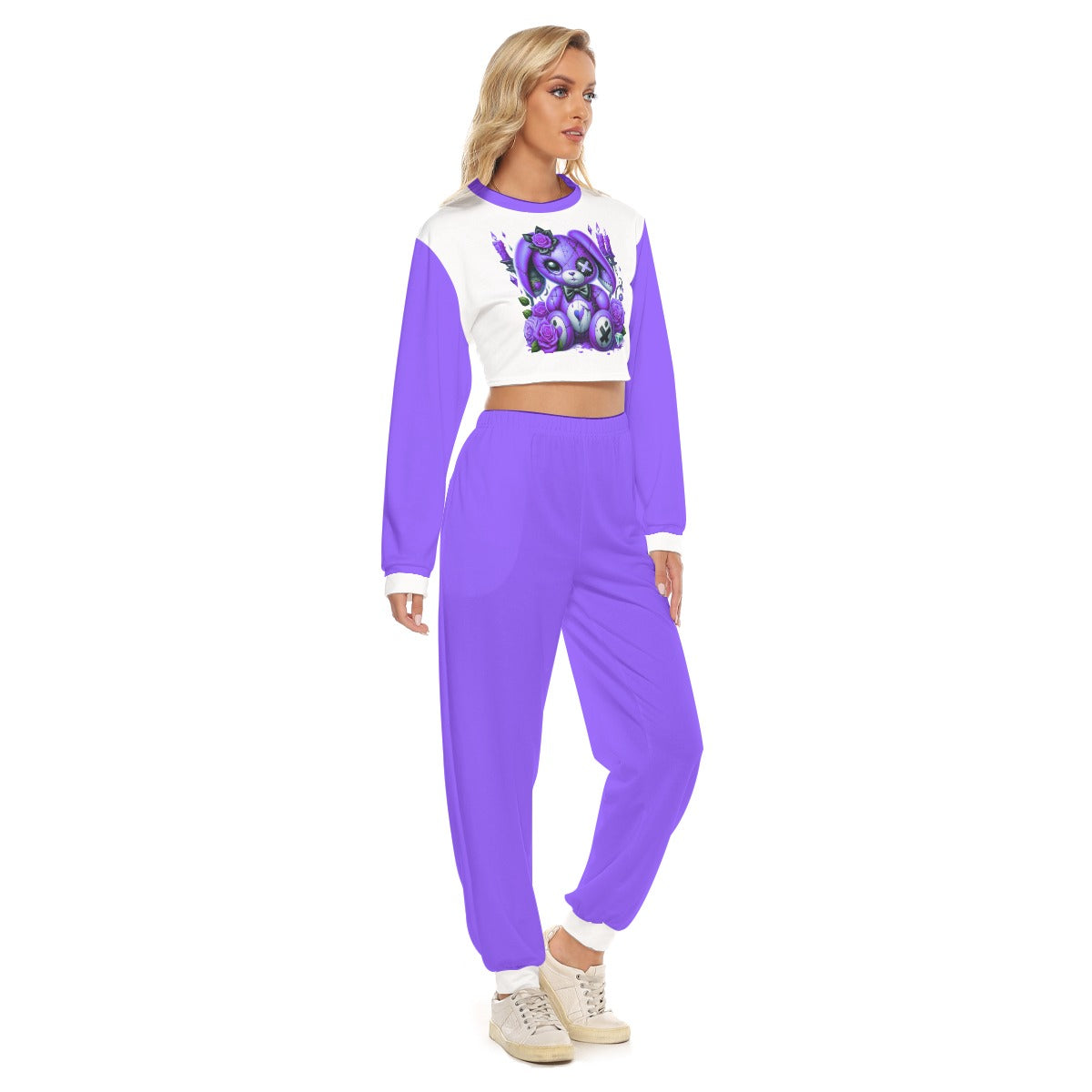 Women's My Cuteness Crop Sweatshirt Suit