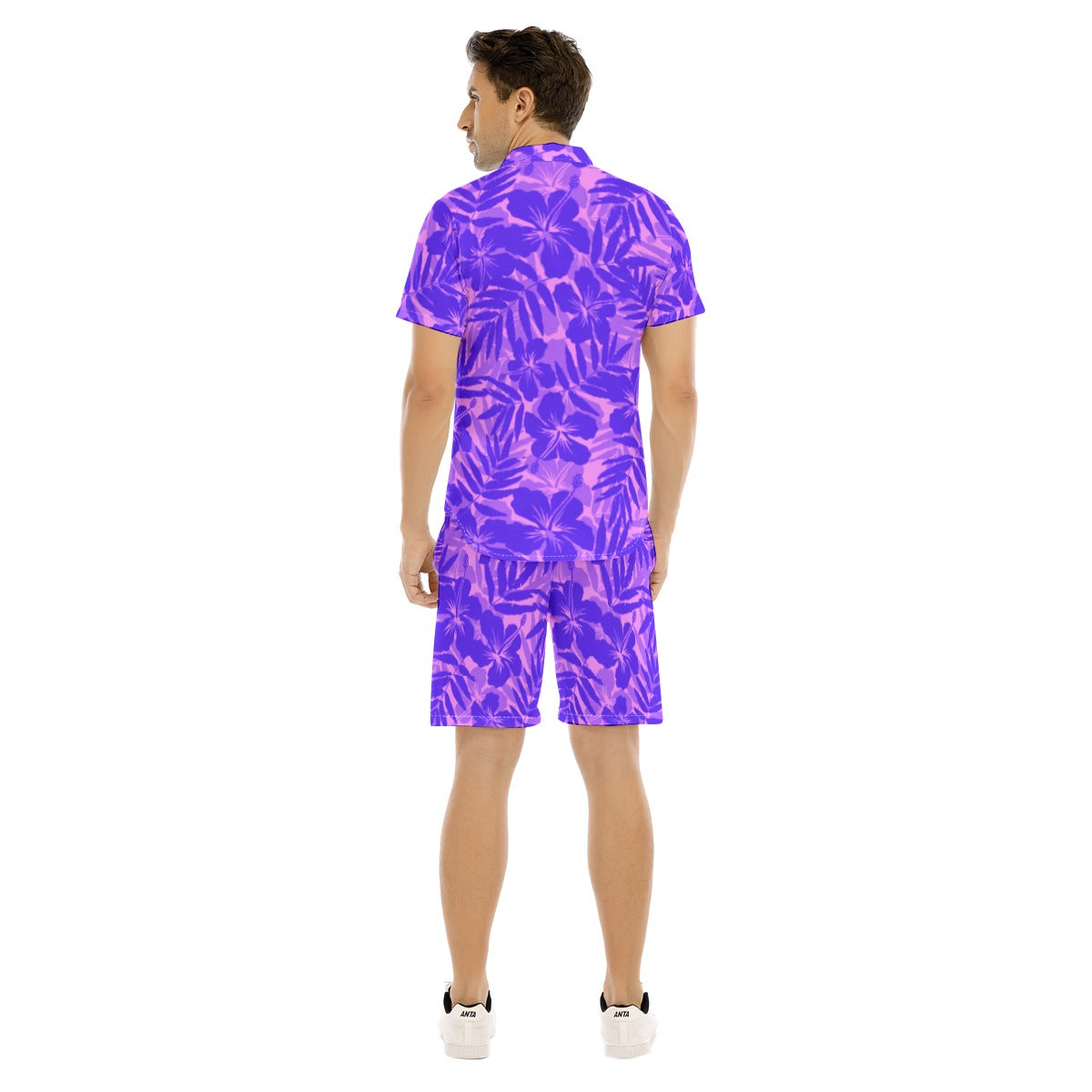 Men's Beach Vibes Short Sleeve Shirt Set