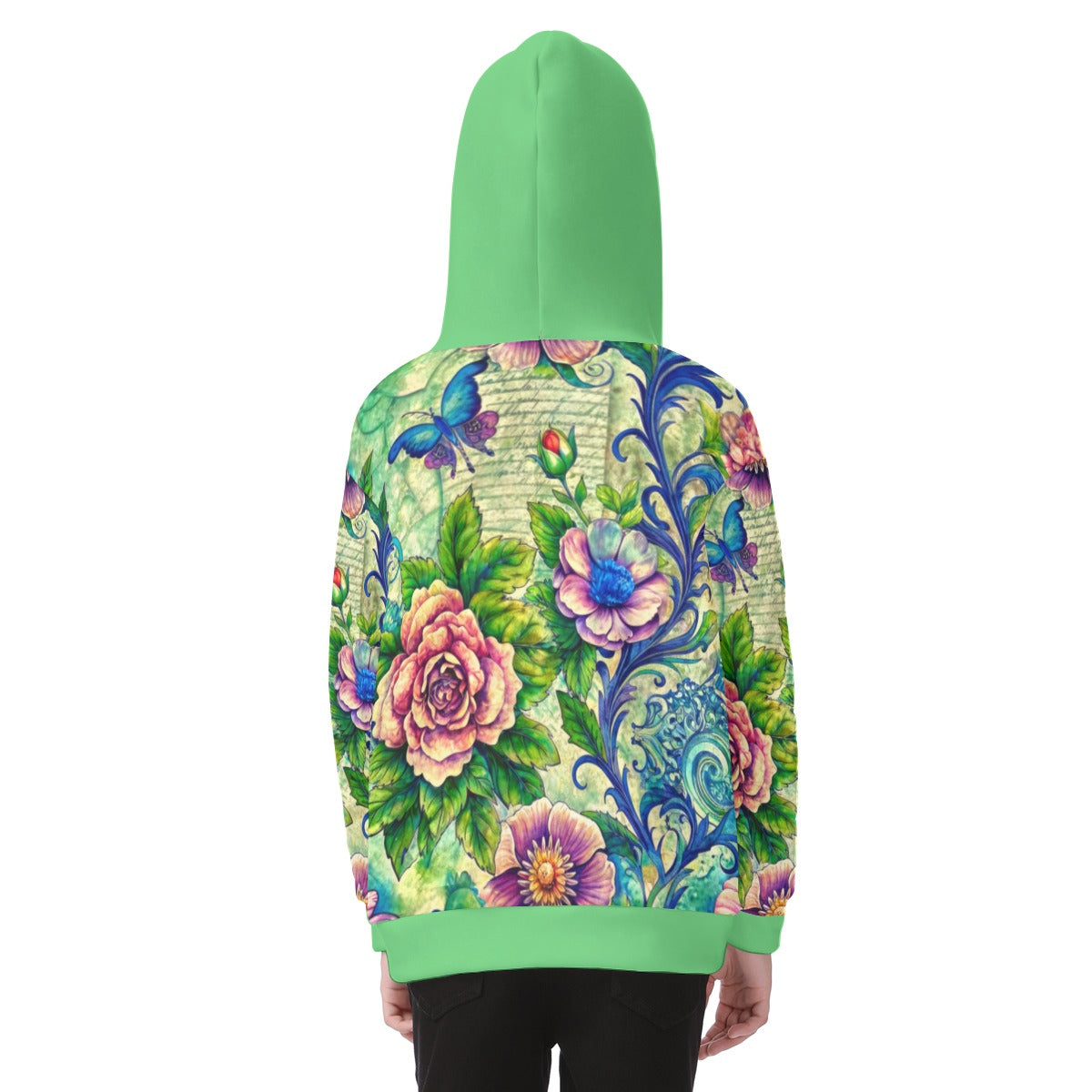 Kid's Forest Memories Heavy Fleece Zip Up Hoodie