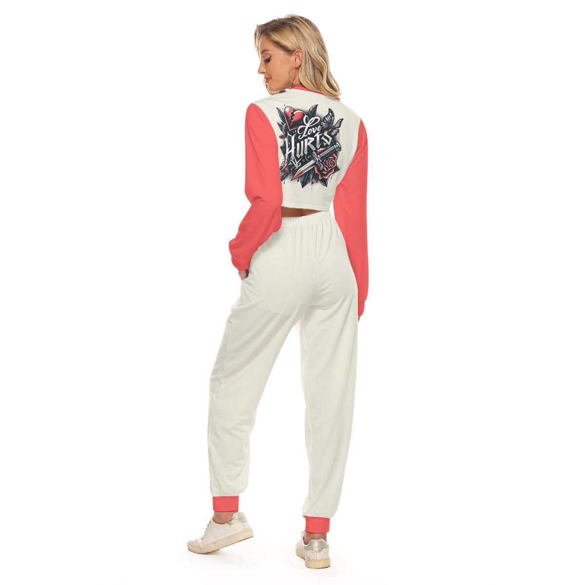 Love Hurts Women's Crop Sweatshirt Suit