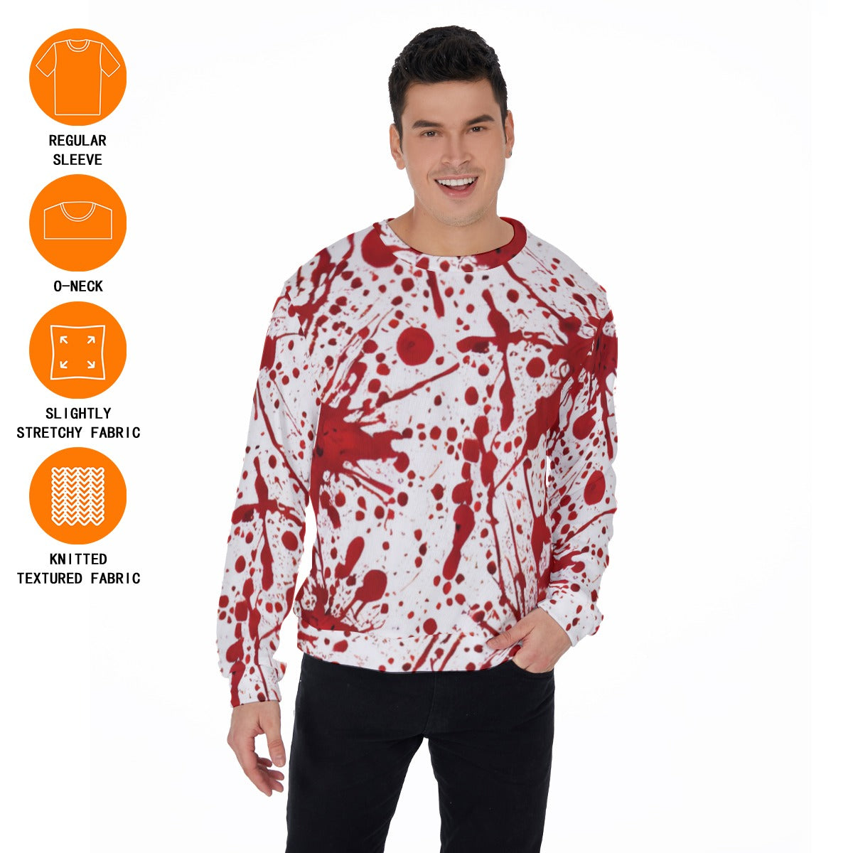 Men's True Crimes Thicken Sweater