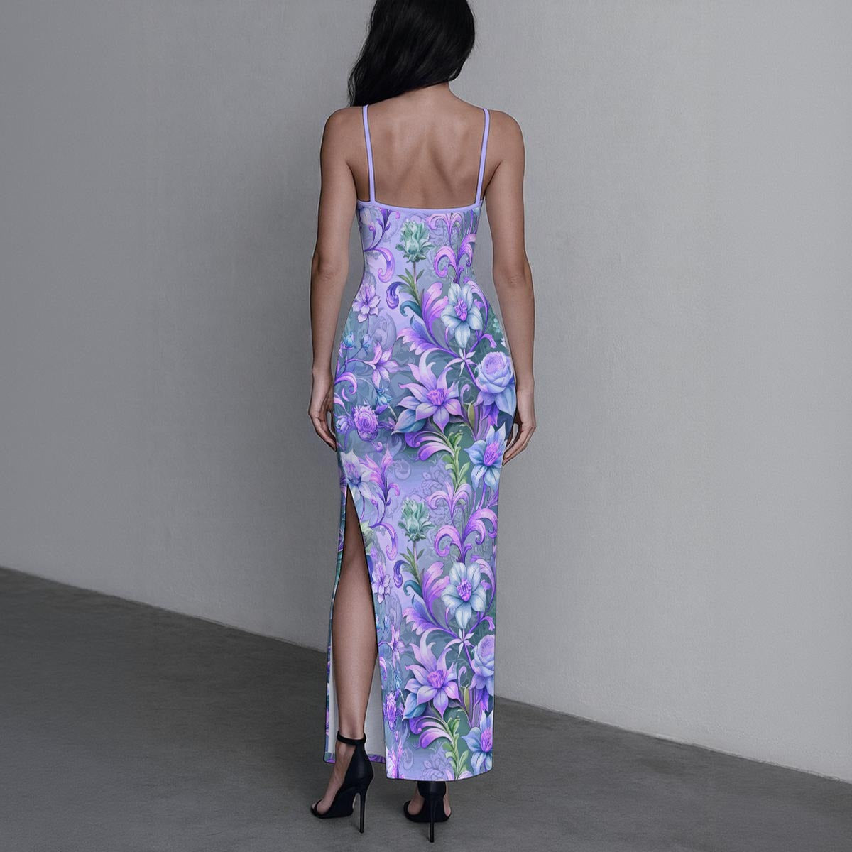 Women's Beatiful Garden Long Dress With Slit