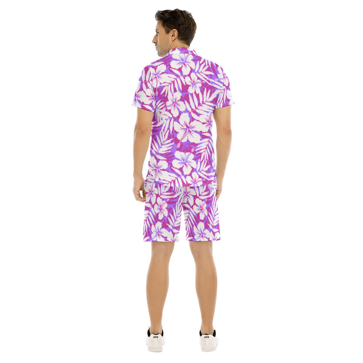 Men's Beach Vibes Short Sleeve Shirt Set