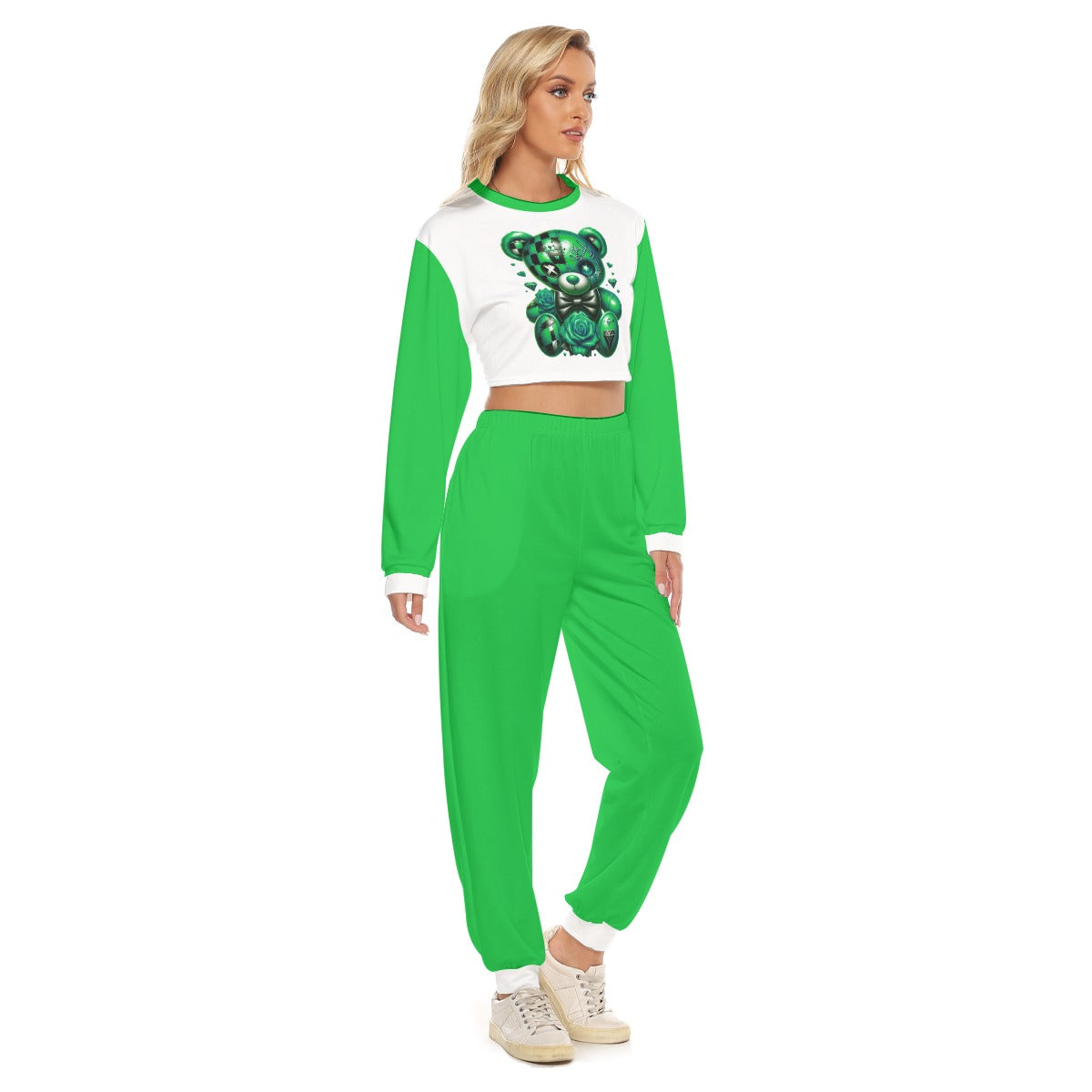 Women's My Cuteness Crop Sweatshirt Suit