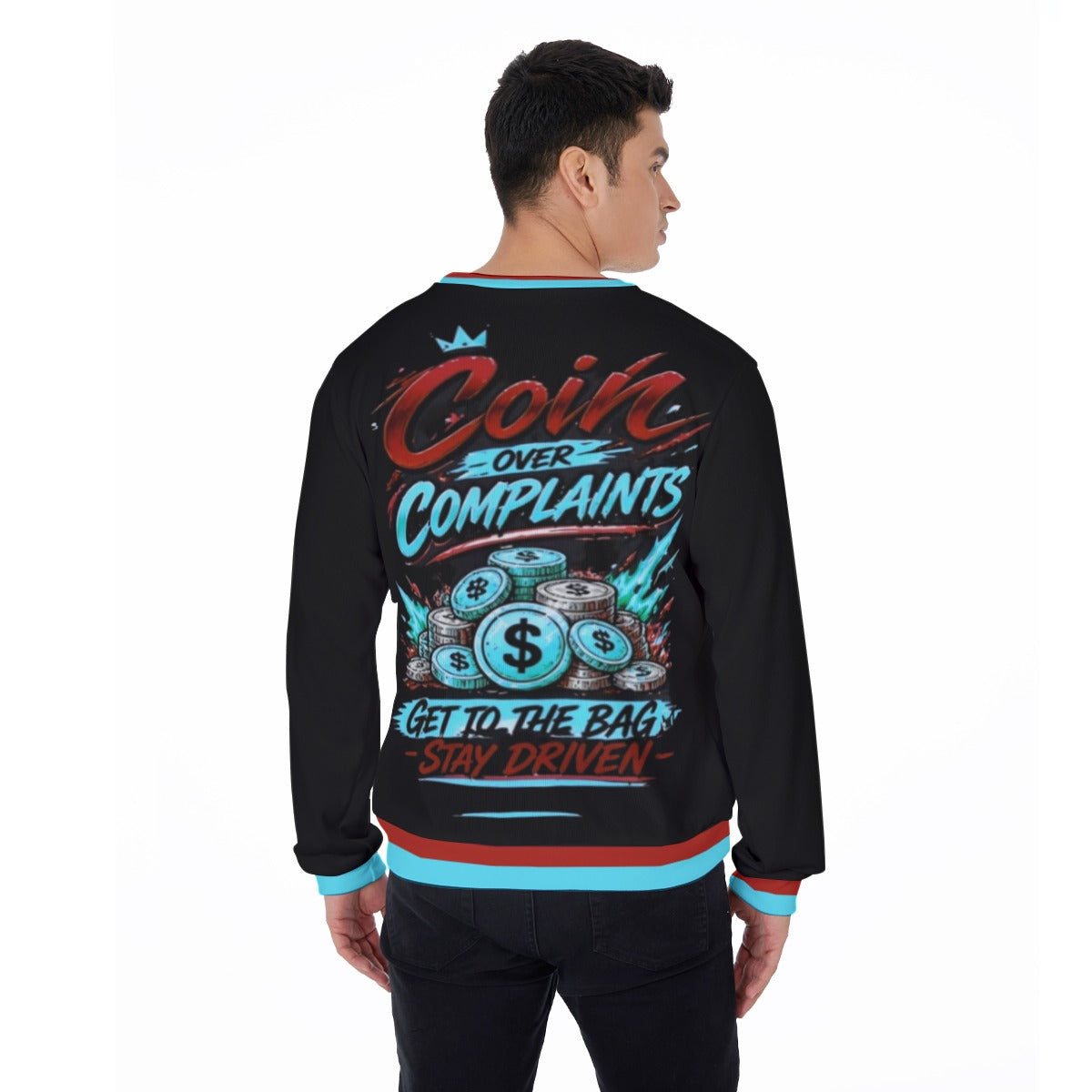 Coins Over Complaints Men's Thicken Sweater