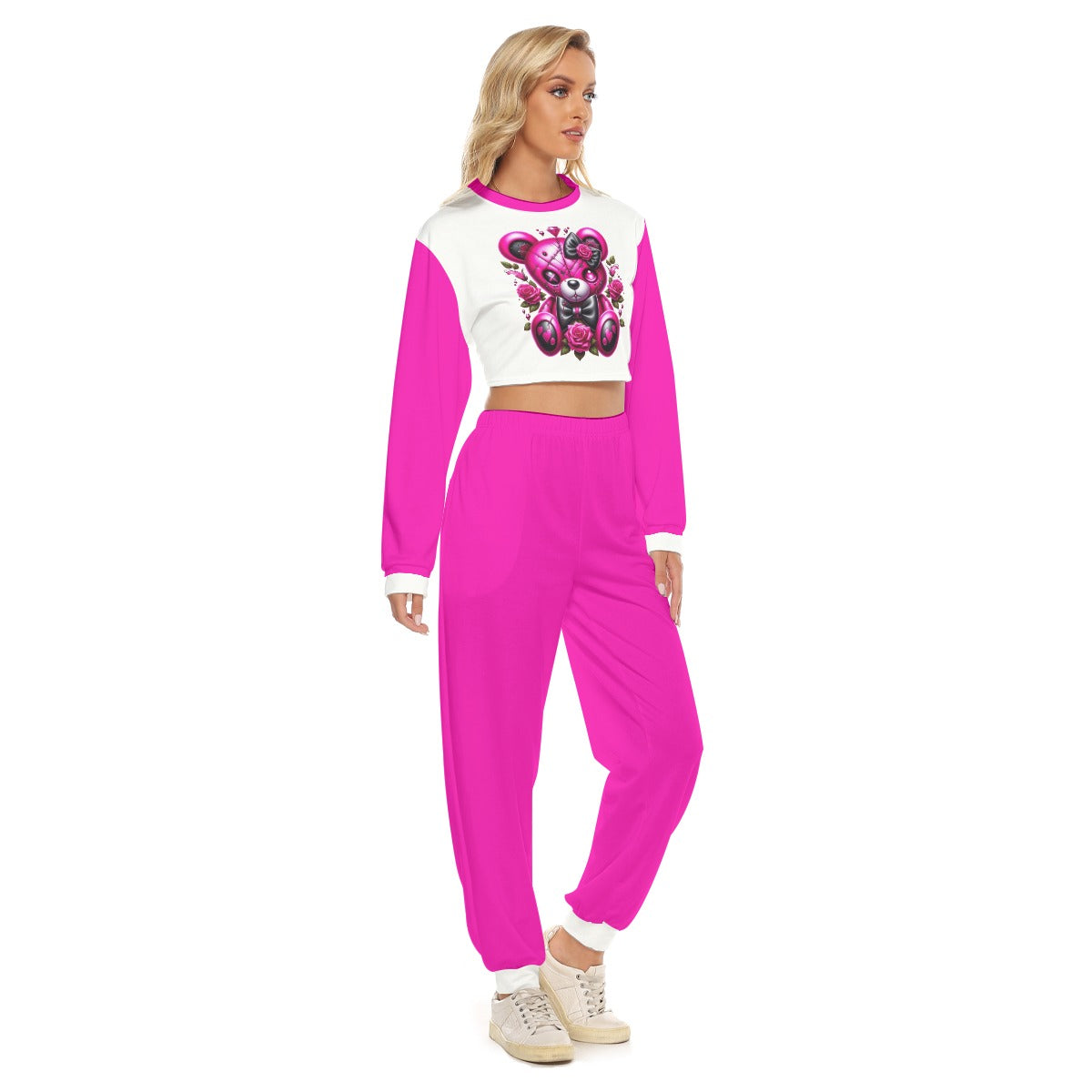 Women's My Cuteness Crop Sweatshirt Suit