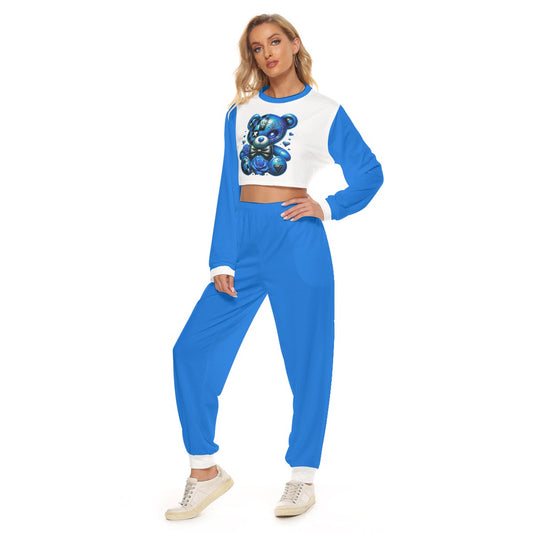 Women's My Cuteness Crop Sweatshirt Suit
