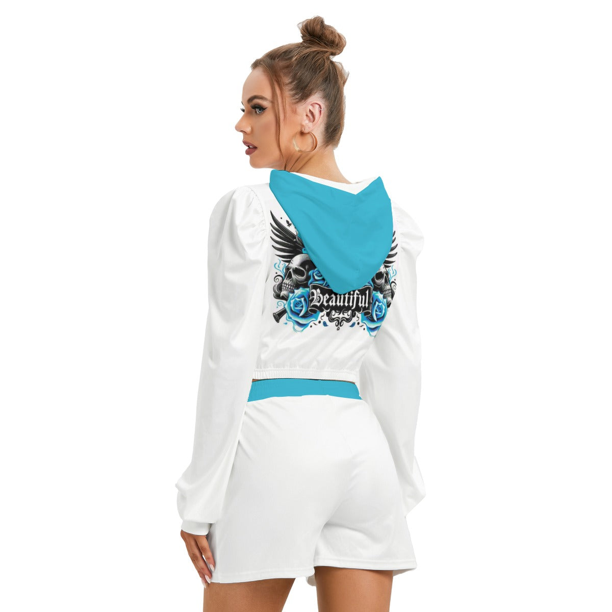 I Am Beautiful Women's Micro Fleece Hoodie And Shorts Set