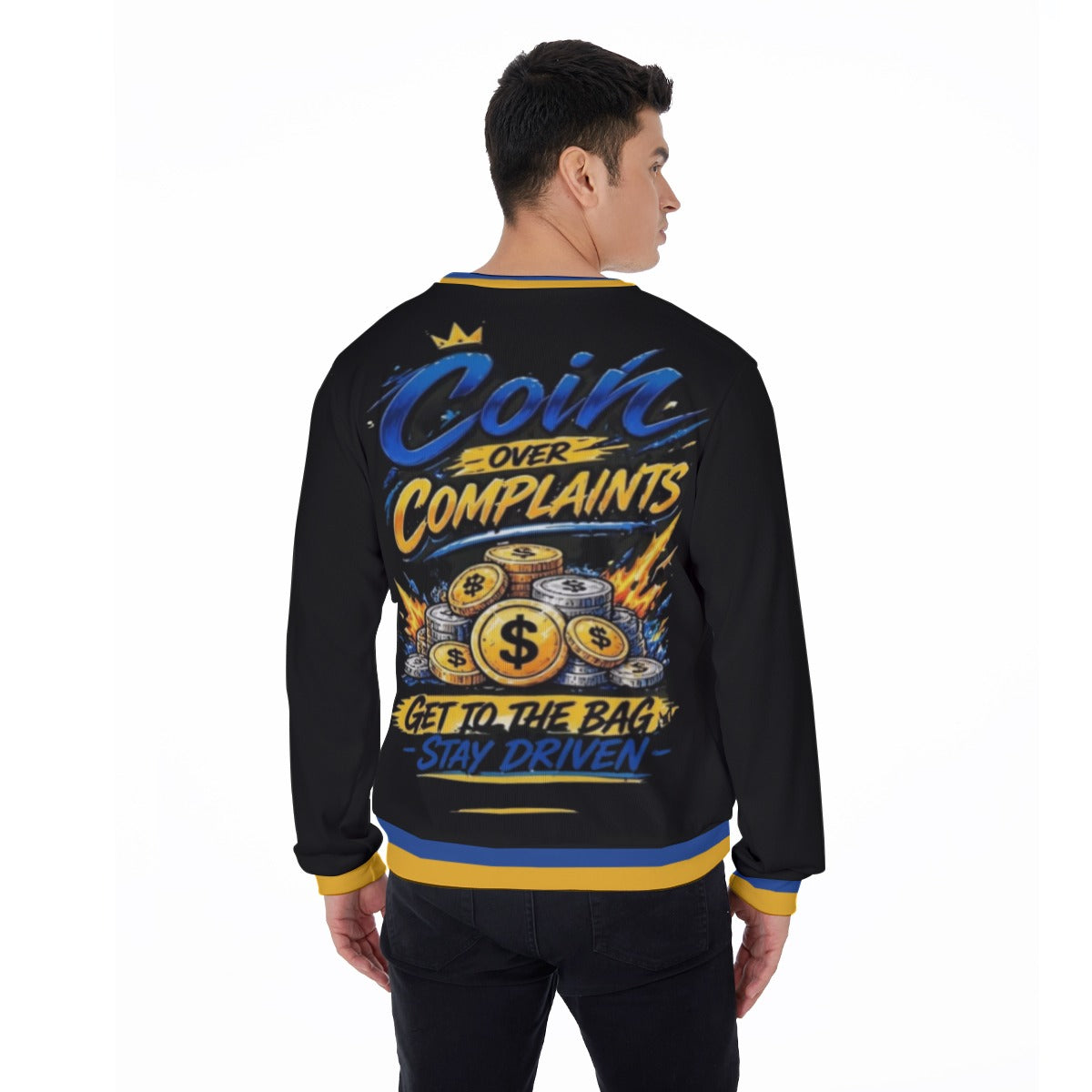Coins Over Complaints Men's Thicken Sweater