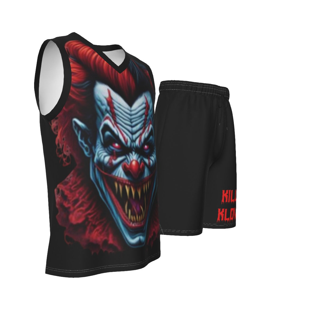 Killer Klowns Men's V Neck Basketball Suit