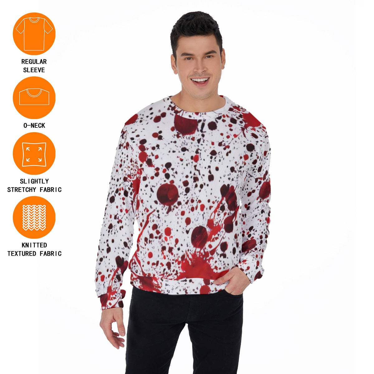 Men's True Crimes Thicken Sweater