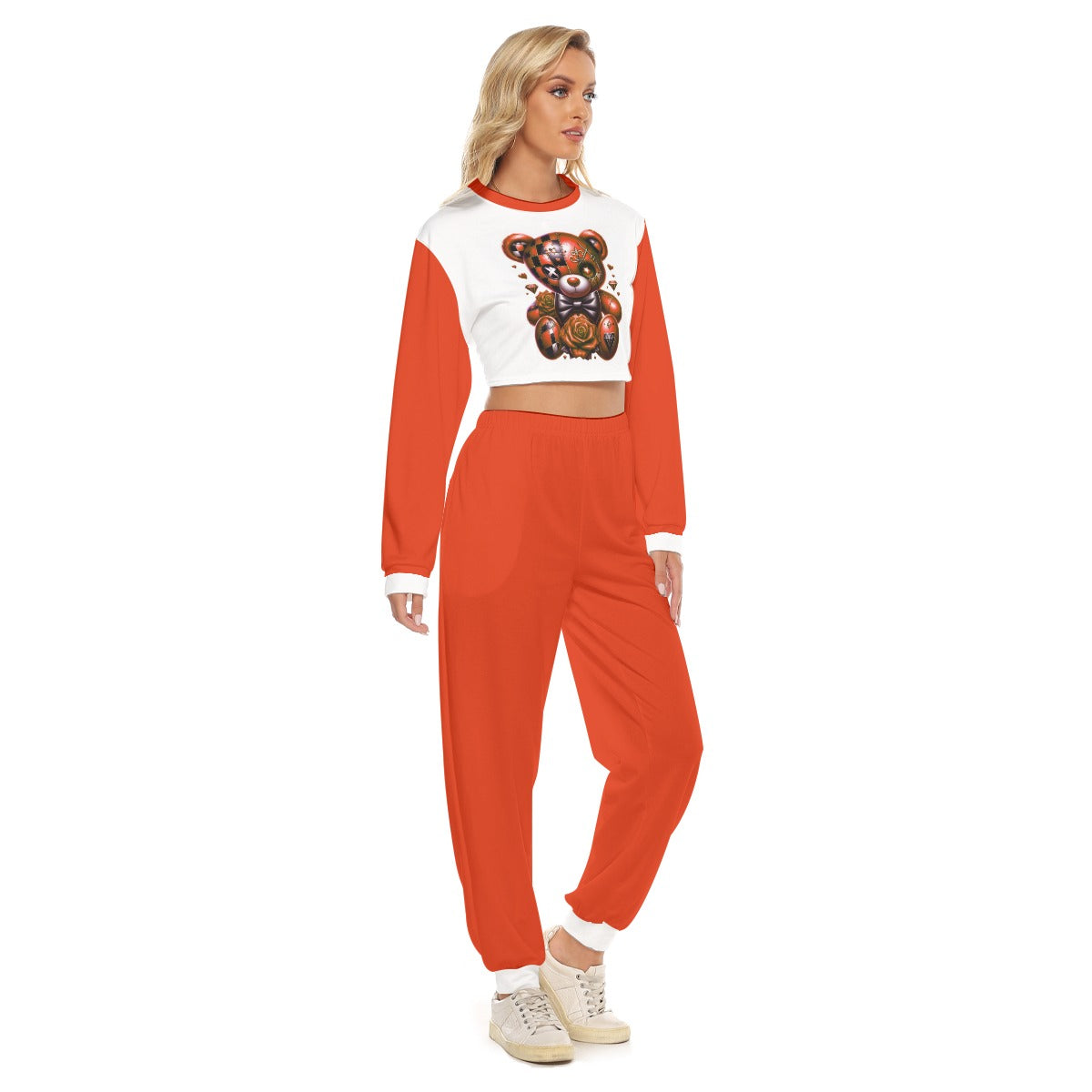 Women's My Cuteness Crop Sweatshirt Suit