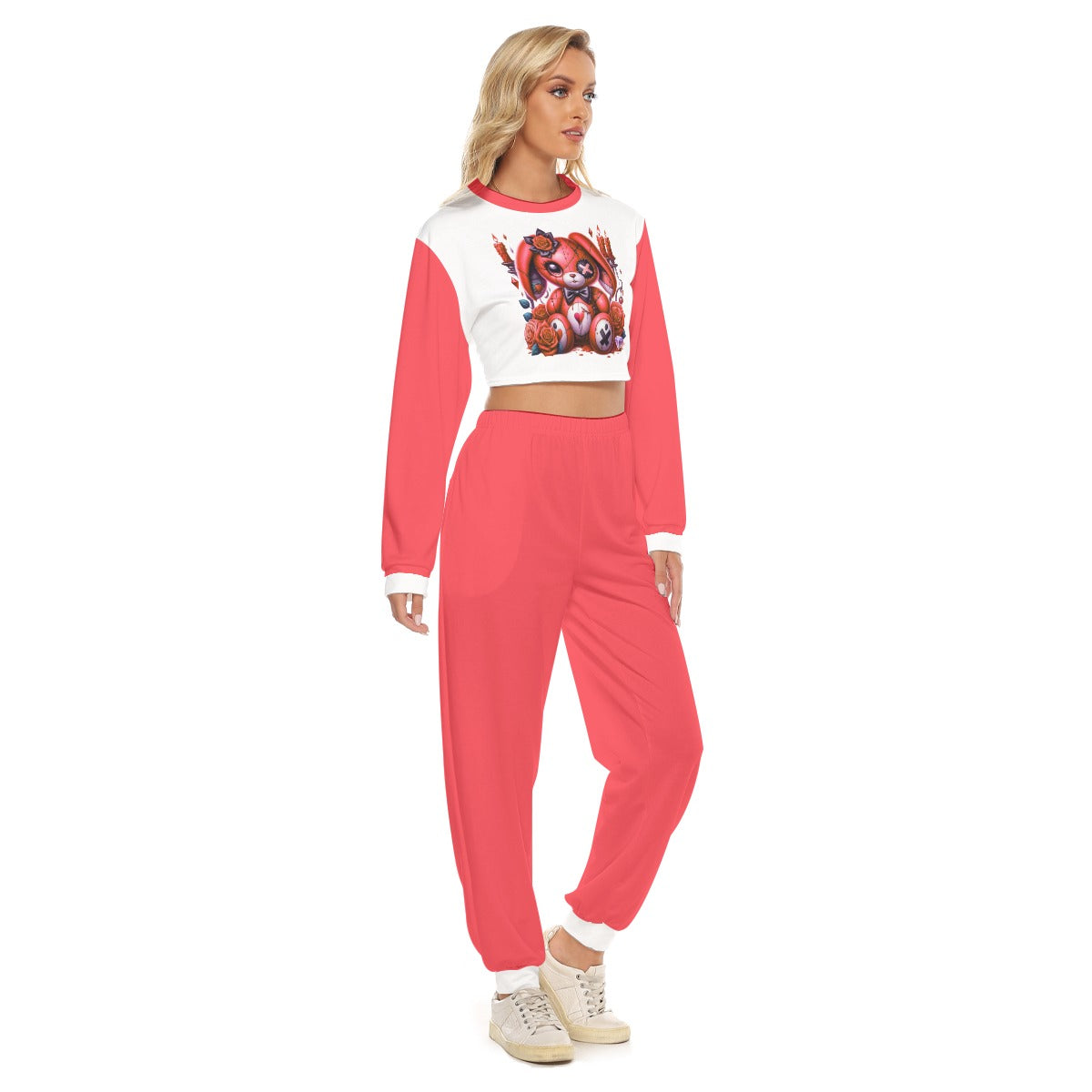 Women's My Cuteness Crop Sweatshirt Suit