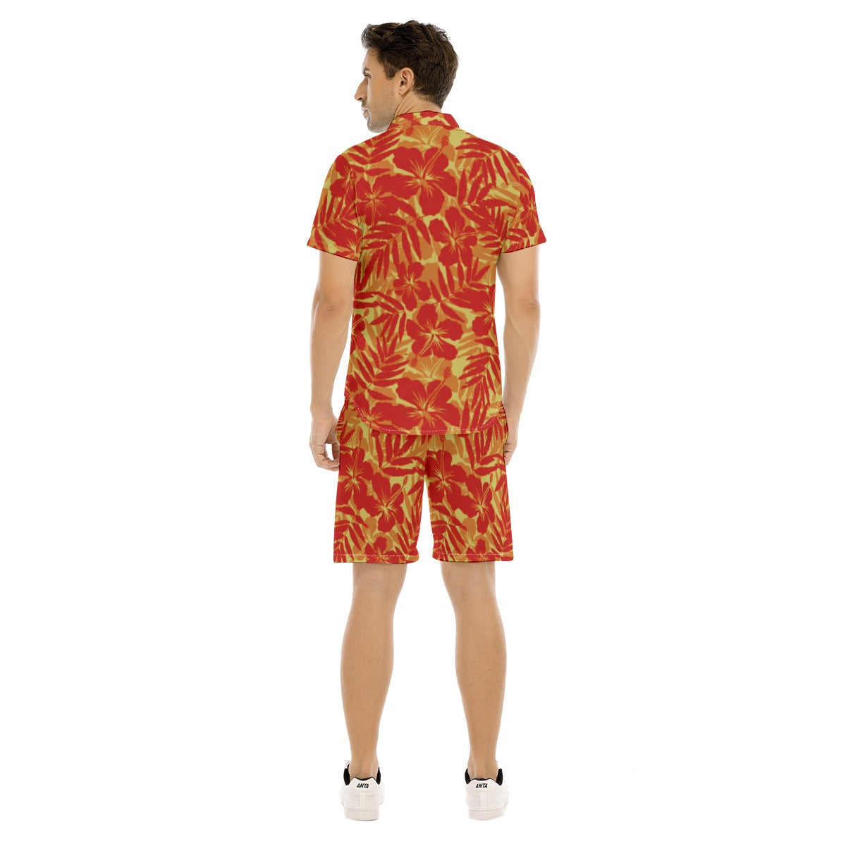 Men's Beach Vibes Short Sleeve Shirt Set
