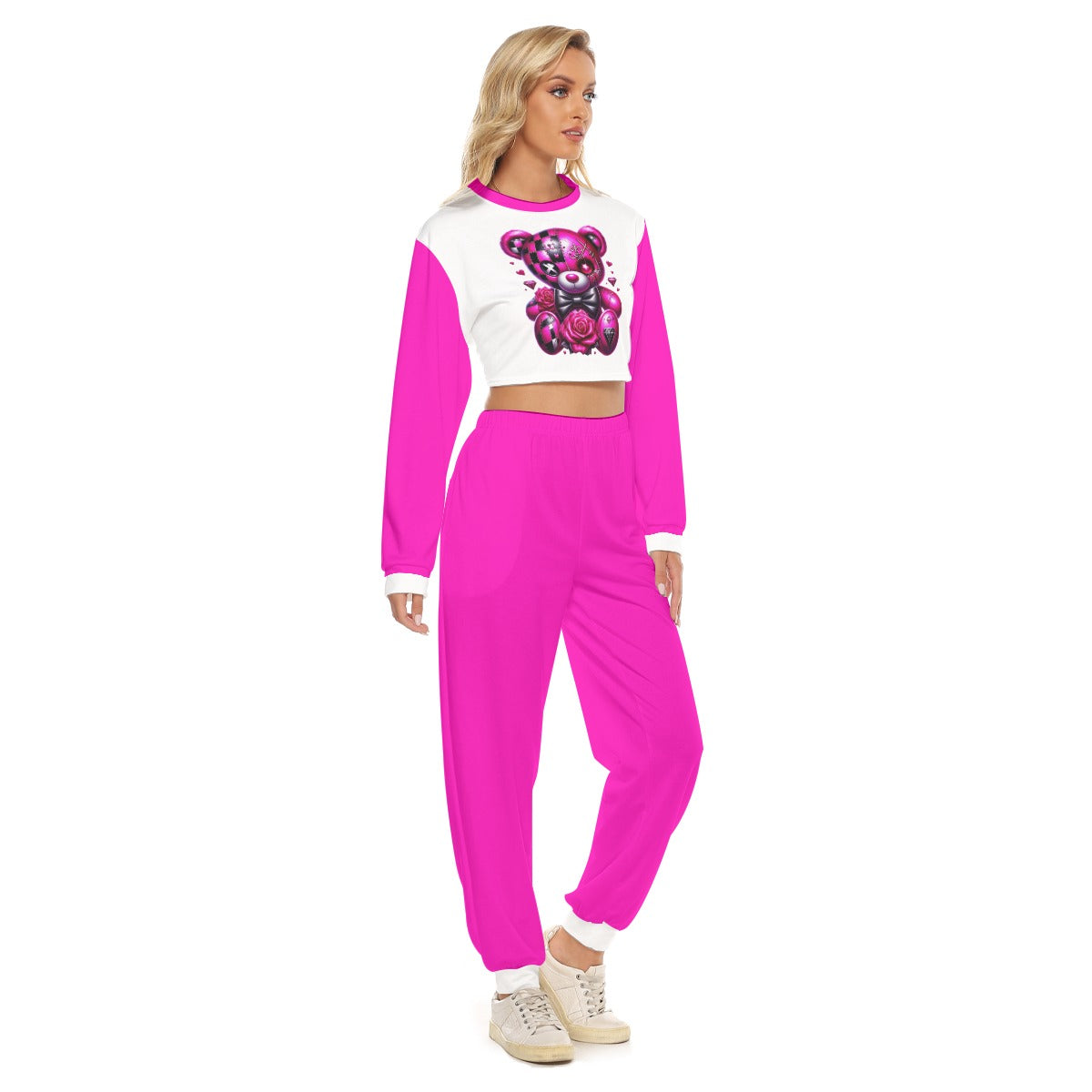 Women's My Cuteness Crop Sweatshirt Suit
