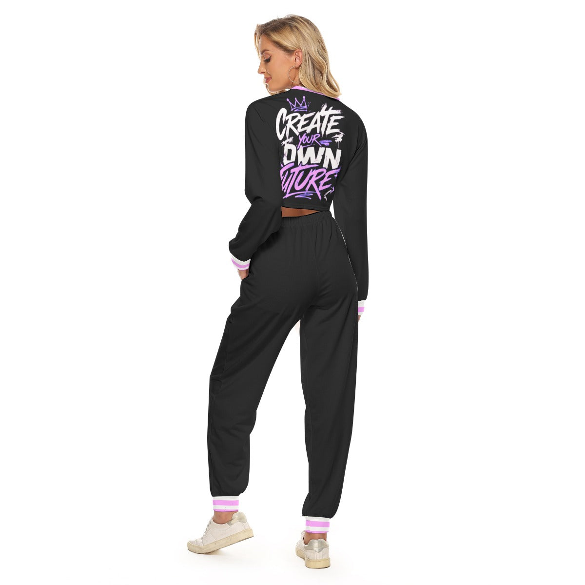 Create Your Own Future Women's Crop Sweatshirt Suit