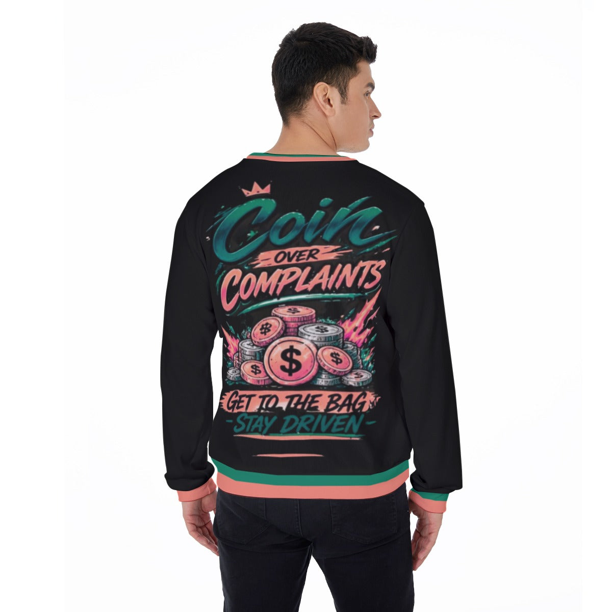 Coins Over Complaints Men's Thicken Sweater